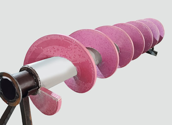 <strong>耐磨陶瓷绞龙叶片_螺旋运送机提升机陶瓷叶轮</strong>